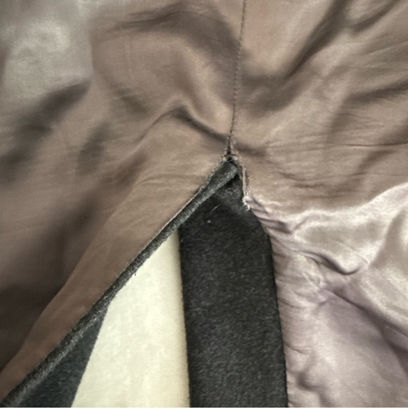 Kuppenheimer Men's Gray Cashmere Wool Blend Overcoat Trench Coat Size 47 - Picture 14 of 16